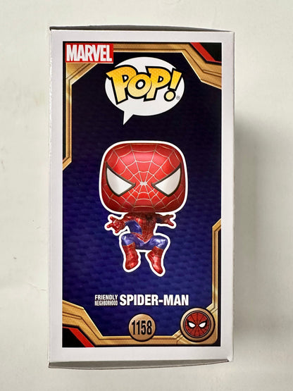Marvel Funko Pop! - Metallic Friendly Neighborhood Spider-Man #1158 No Way Home 2022 Exclusive