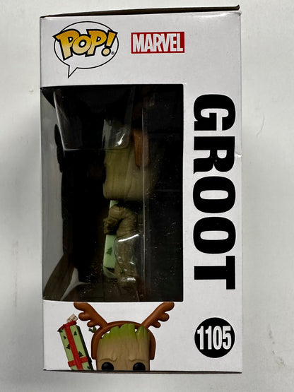 Marvel Funko Pop! - Groot W/ Present #1105 Guardians Of The Galaxy Holiday Special 2022