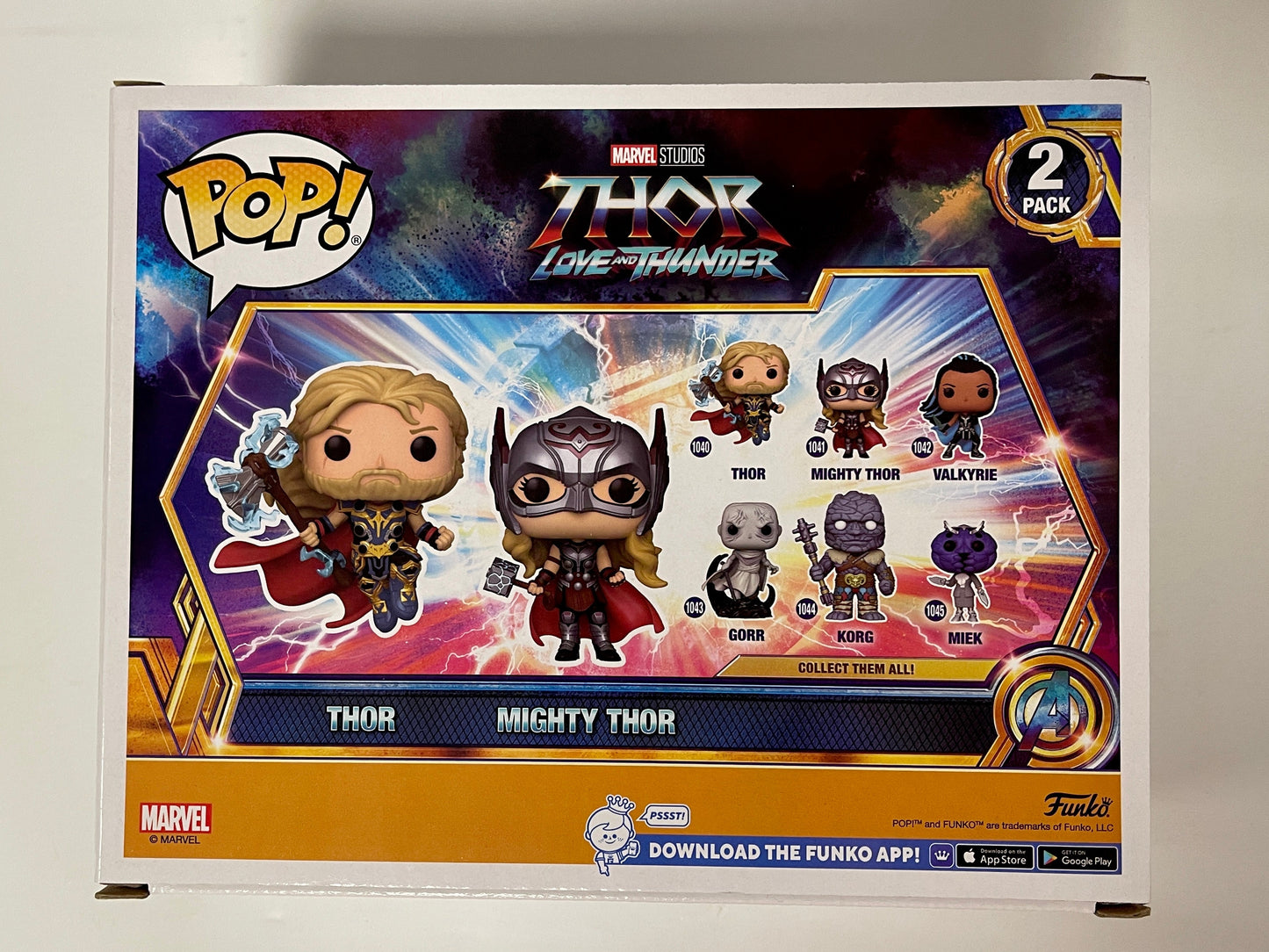 Marvel Funko Pop! Set - Thor & Mighty Thor 2-Pack MCU Love & Thunder 2022 Target Exclusive