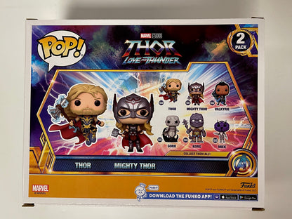 Marvel Funko Pop! Set - Thor & Mighty Thor 2-Pack MCU Love & Thunder 2022 Target Exclusive