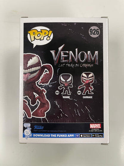 Marvel Funko Pop! - Carnage #926 Venom 2 Walmart MCU NYCC Fall Con 2021 Exclusive