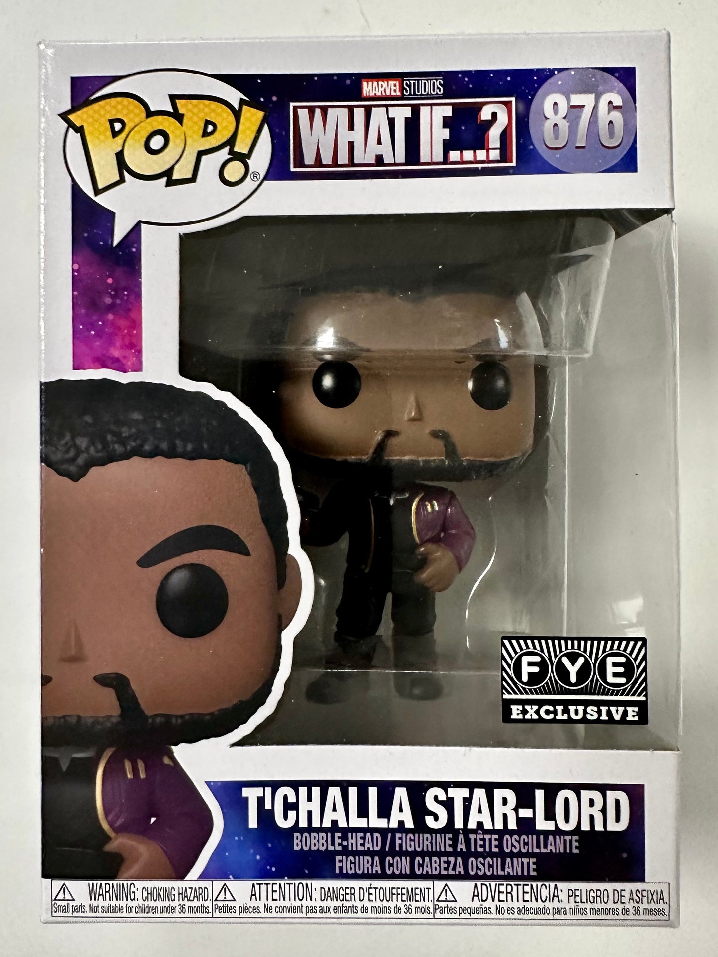 Marvel Funko Pop! - T’Challa Star-Lord (Unmasked) #876 What If? 2021 FYE Exclusive