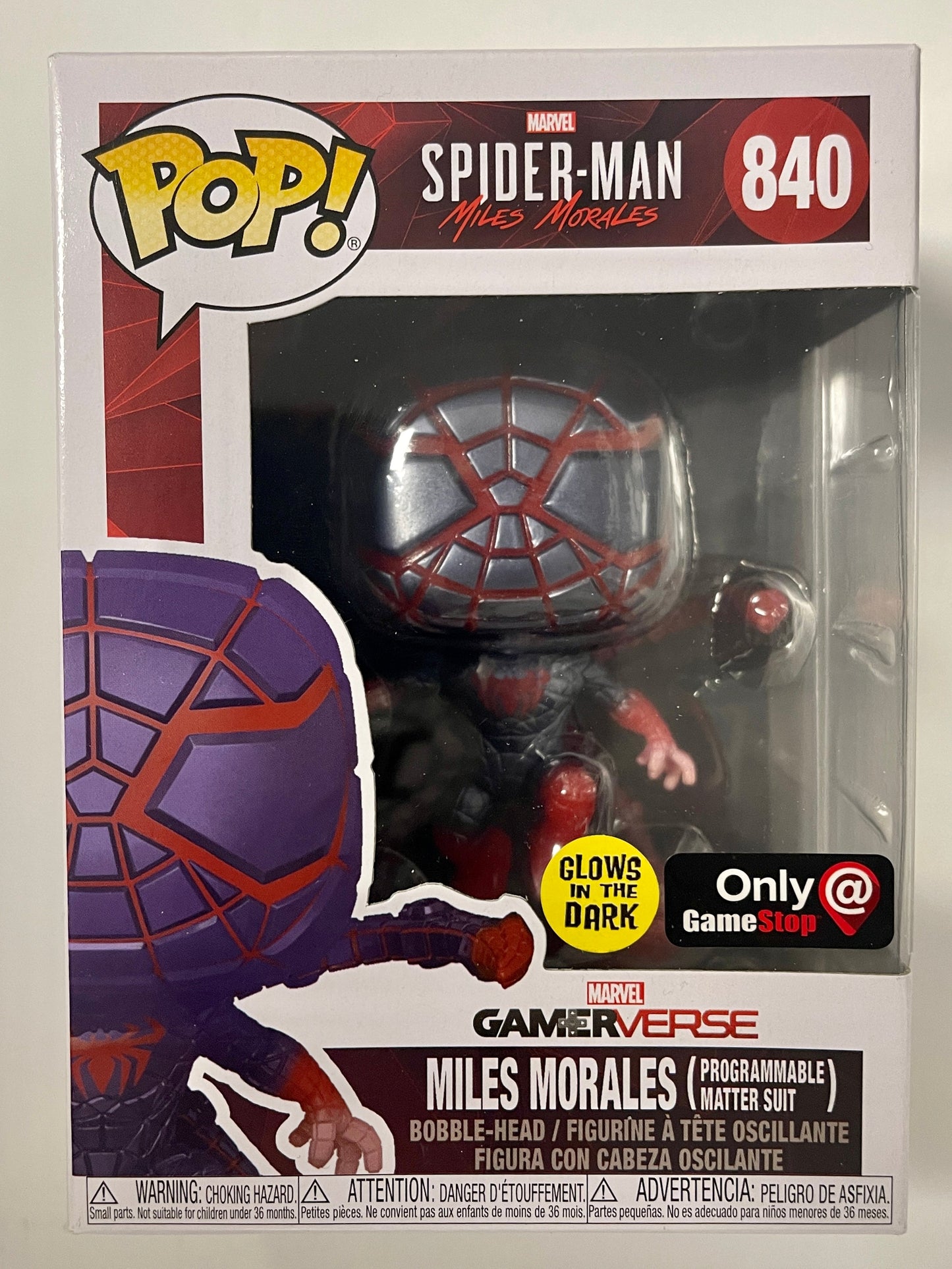 Marvel Funko Pop! - Miles Morales Spider-Man (Programmable Matter Suit) #840 2021 Exclusive
