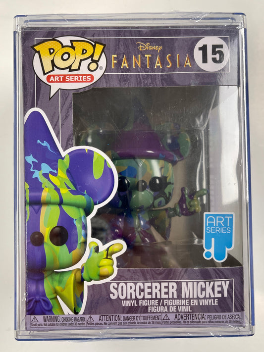 Disney Funko Pop! - Sorcerer Mickey #15 Art Series Fantasia 80th Anniversary W/ Hard Protector