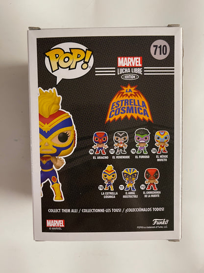 Marvel Funko Pop! - La Estrella Cosmica #710 Lucha Libre Edition 2021 Captain