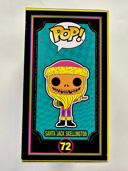 Disney Funko Pop! - Santa Jack Skellington #72 NBC 2022 Exclusive Black Light