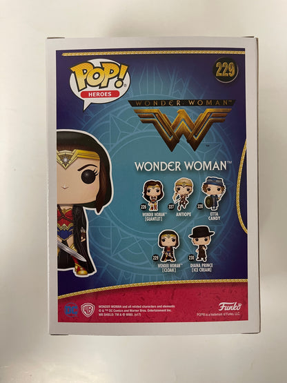DC Funko Pop! - Wonder Woman With Cloak (Sepia) #229 Vaulted 2017 Exclusive