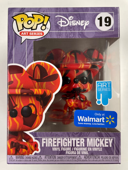 Disney Funko Pop! - Firefighter Mickey Mouse #19 Art Series Walmart 2021 Exclusive
