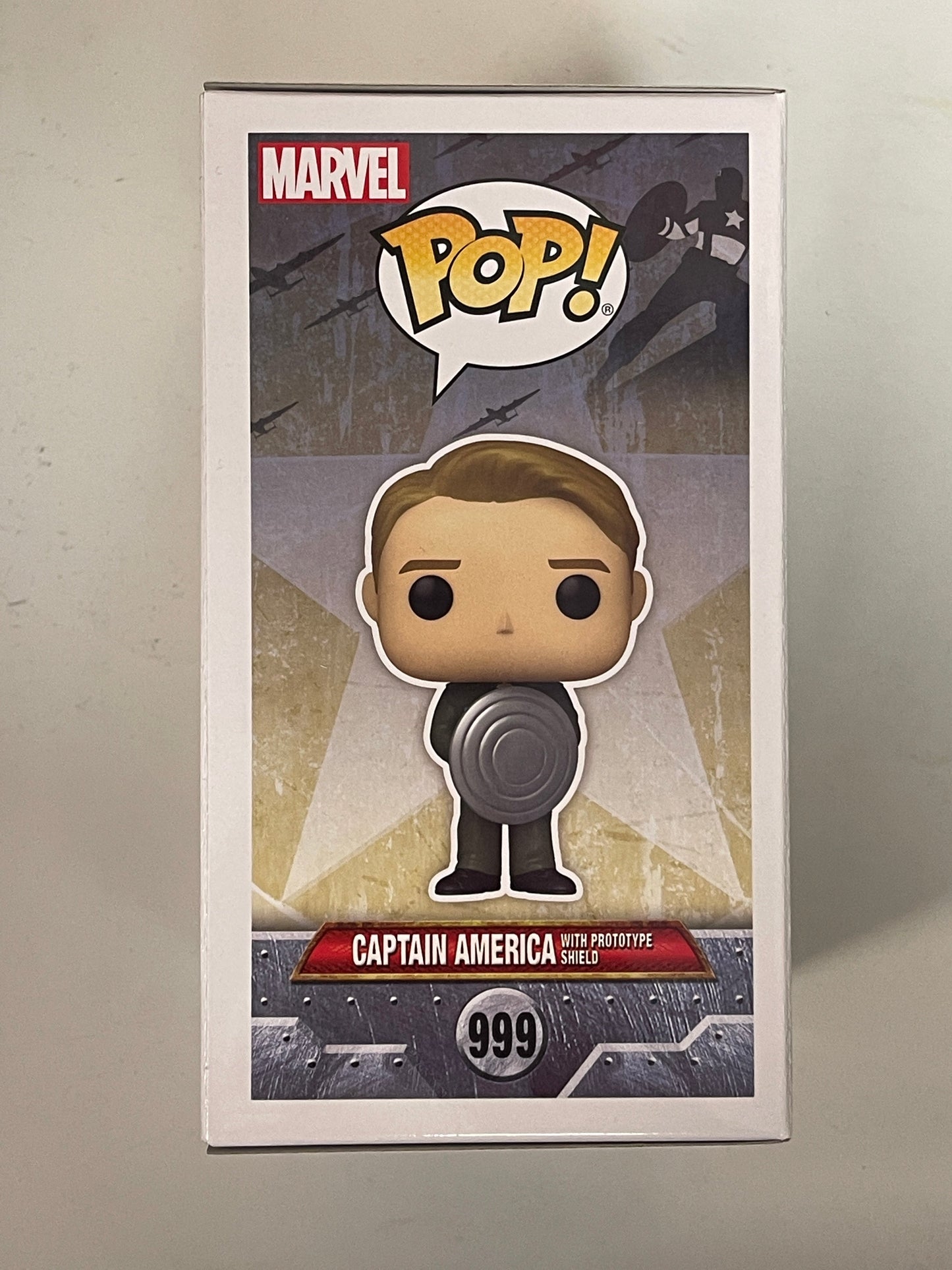 Marvel Funko Pop! - Captain America With Prototype Shield #999 The First Avenger EE Exclusive 2022
