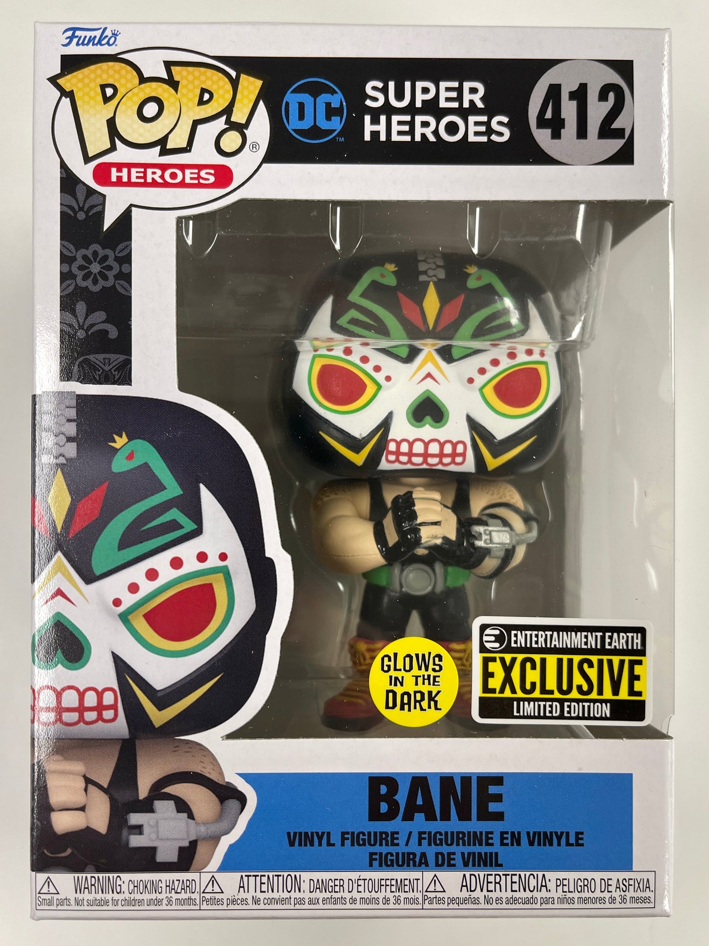 DC Funko Pop! - Dia De Los Muertos Bane #412 Day Of The Dead Glow EE Exclusive