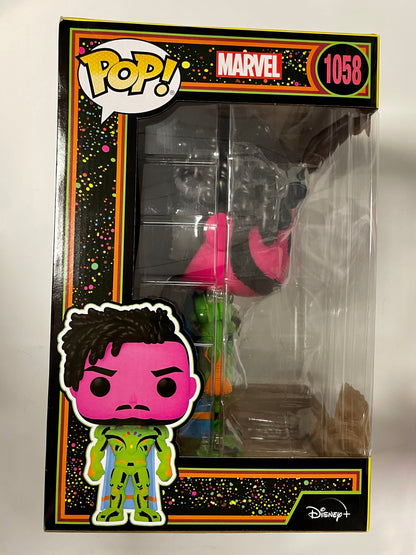 Marvel Funko Pop! - 10” Black Light Infinity Killmonger #1058 What If? Exclusive