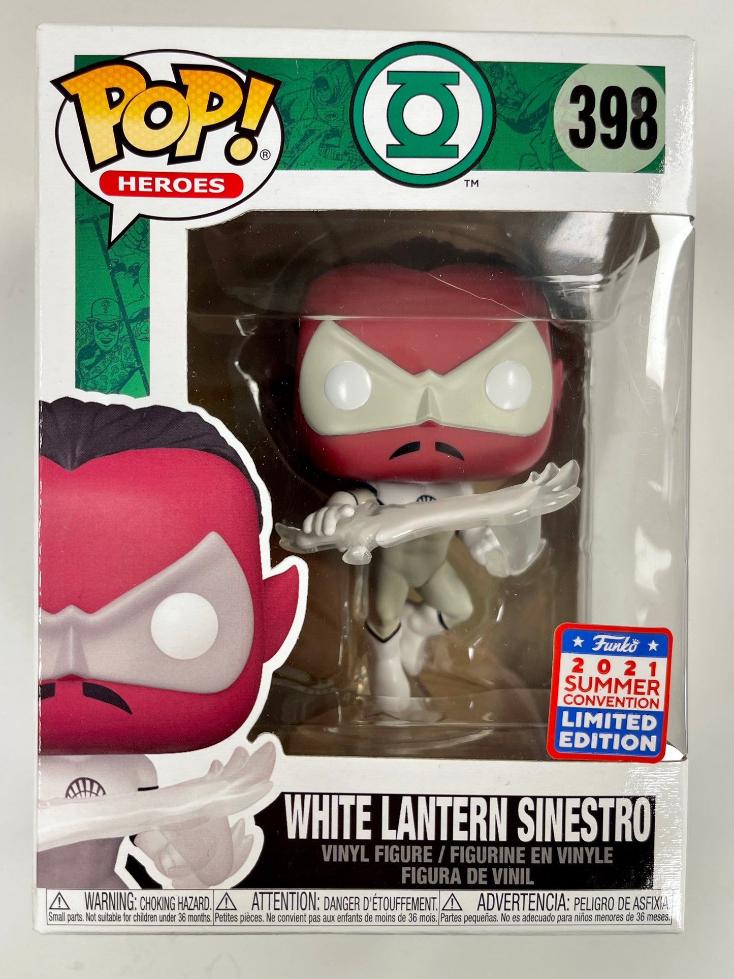 DC Funko Pop! - White Lantern Sinestro #398 SDCC 2021 Summer Con Exclusive