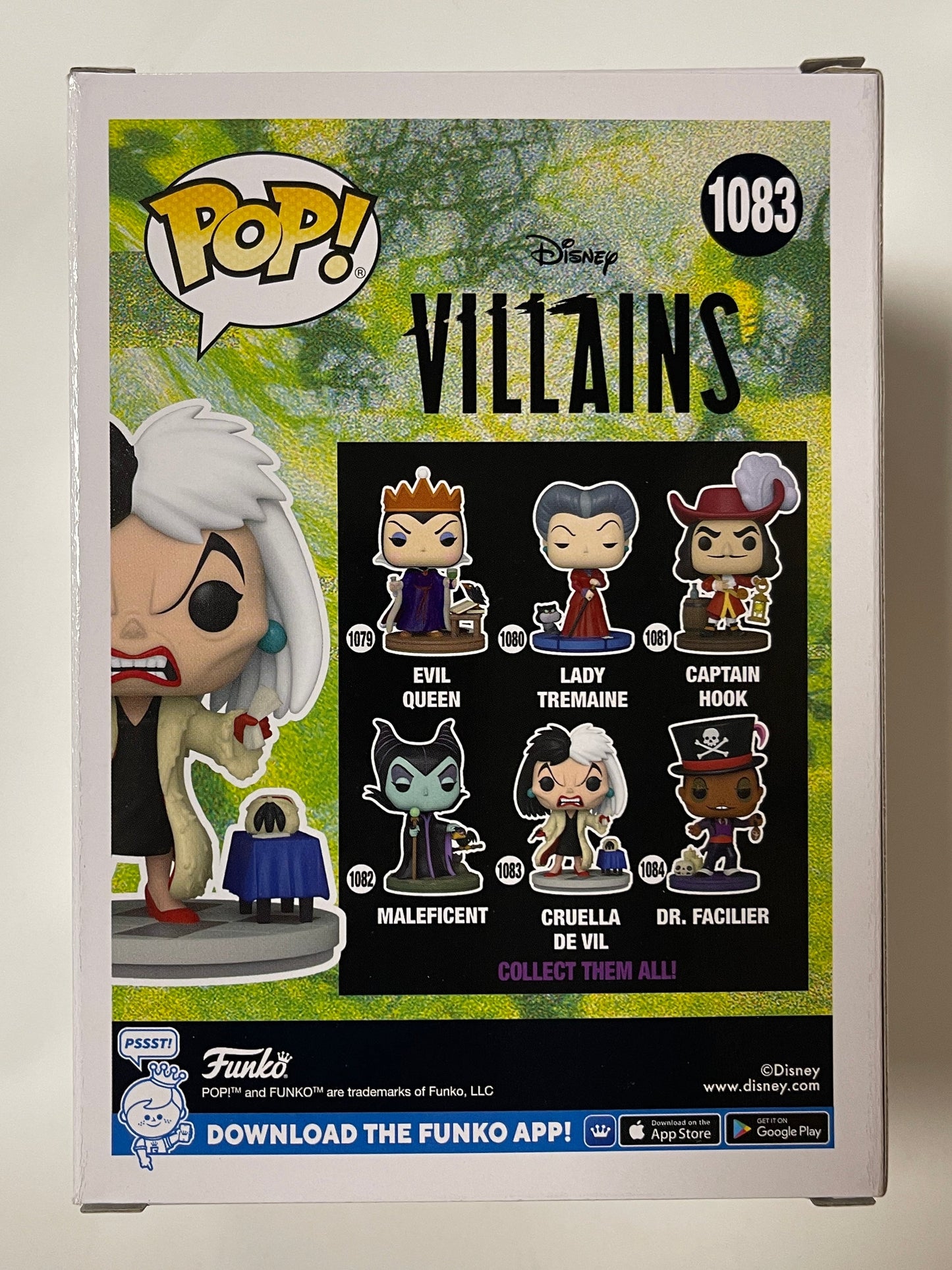 Disney Funko Pop! - Cruella De Vil #1083 Ultimate Villains 101 Dalmatians 2022