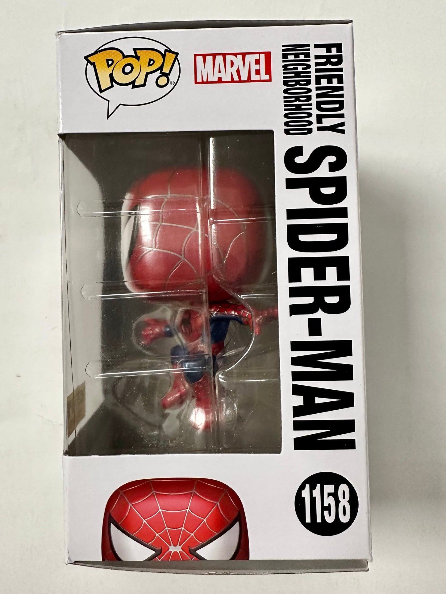 Marvel Funko Pop! - Metallic Friendly Neighborhood Spider-Man #1158 No Way Home 2022 Exclusive