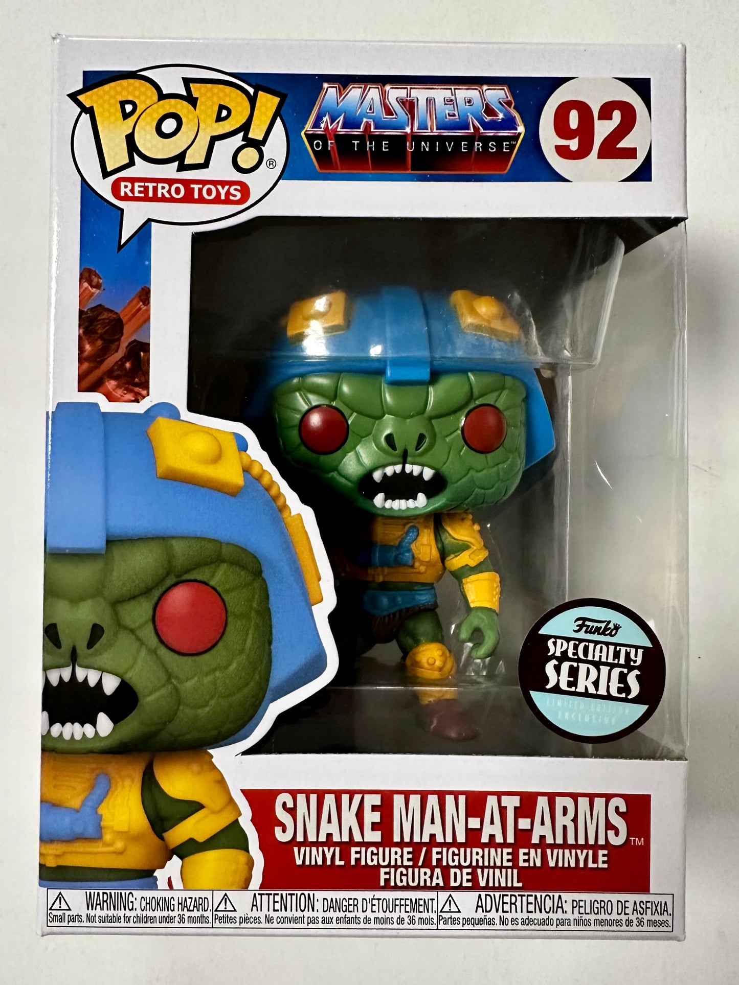 Masters of The Universe Funko Pop! - Snake Man-At-Arms #92 Specialty Series