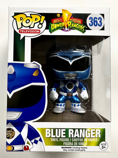 TV Funko Pop! - Metallic Blue Power Ranger #363 Vaulted 2016 GS Exclusive