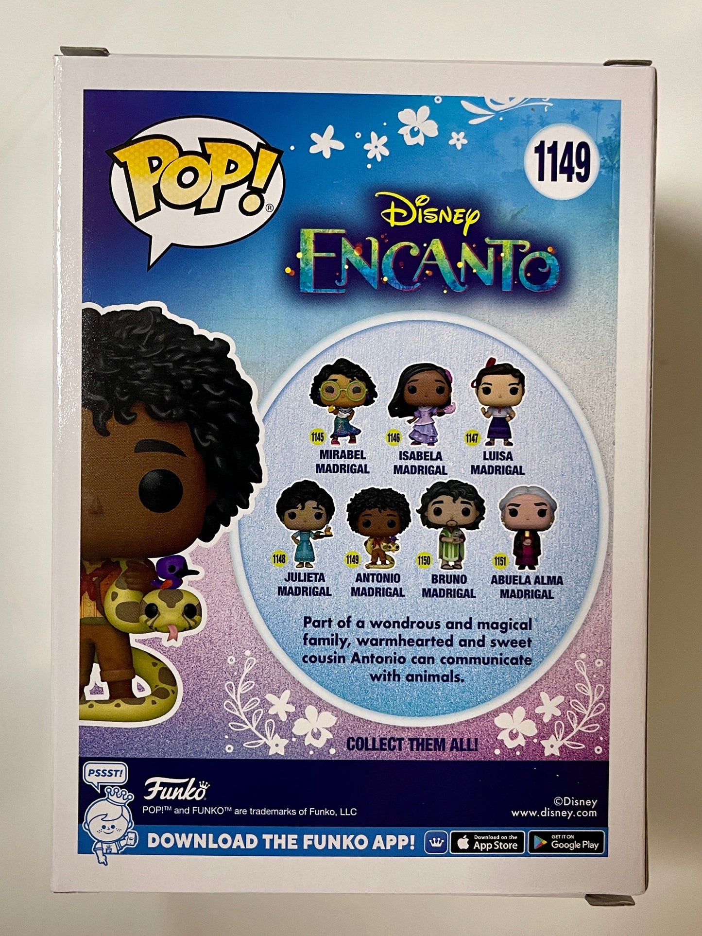Disney Funko Pop! - Antonio Madrigal #1149 Pixar Encanto 2021 Talks To Animals
