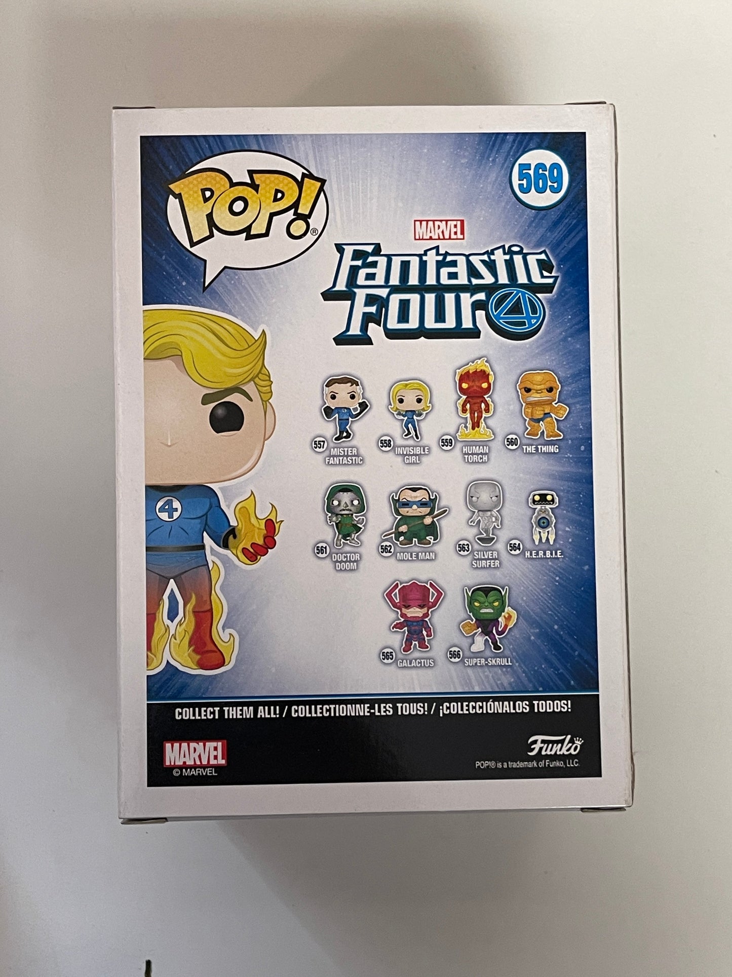 Marvel Funko Pop! - Human Torch #569 Fantastic Four Johnny Storm 2019 Vaulted HT Exclusive
