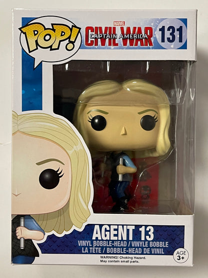 Marvel Funko Pop! - Agent 13 (Sharon Carter) #131 Captain America Civil War 2015 Vaulted