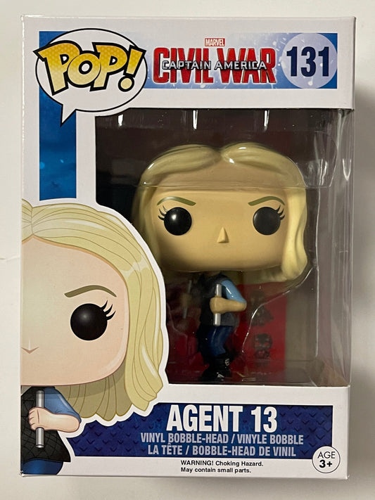 Marvel Funko Pop! - Agent 13 (Sharon Carter) #131 Captain America Civil War 2015 Vaulted