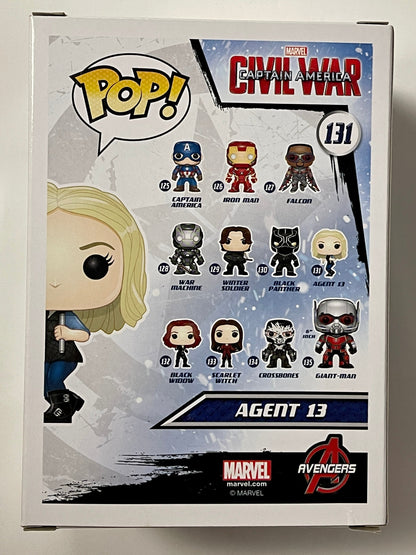 Marvel Funko Pop! - Agent 13 (Sharon Carter) #131 Captain America Civil War 2015 Vaulted