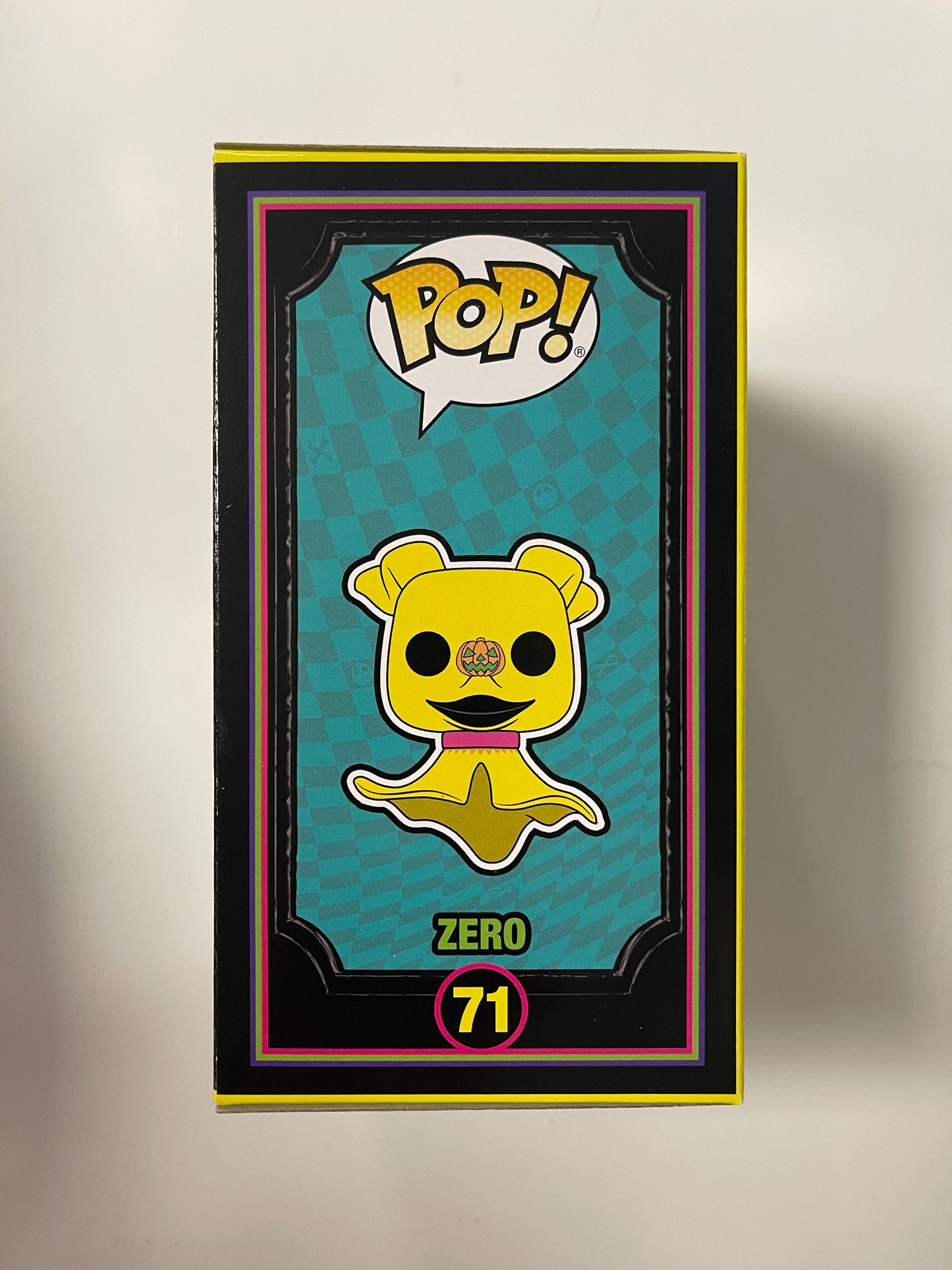 Disney Funko Pop! - Jacks Dog Zero #71 Nightmare Before Christmas 2022 Black Light