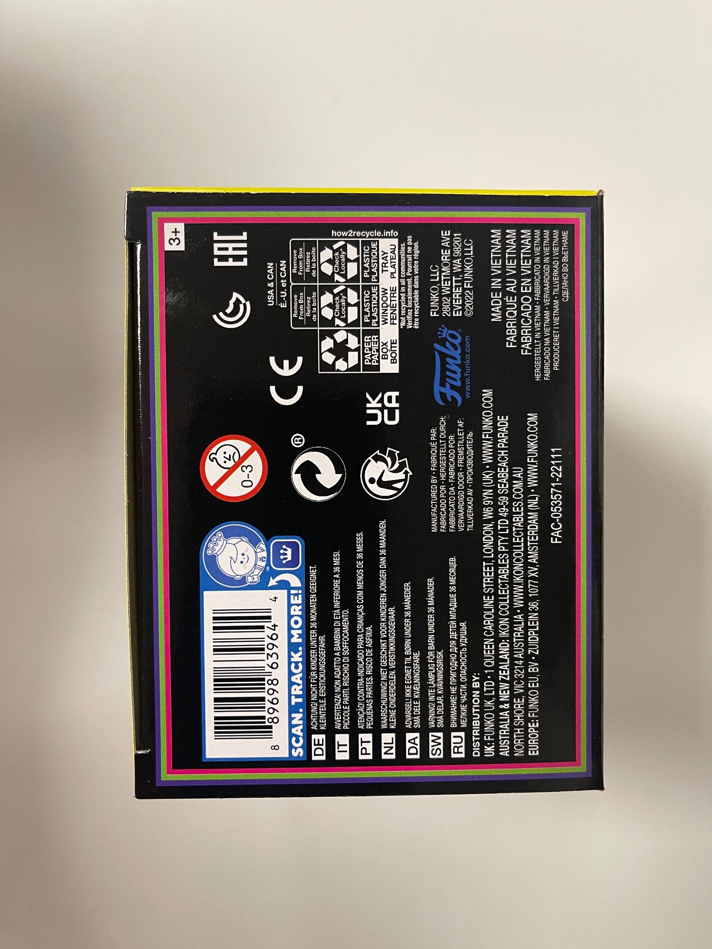 Disney Funko Pop! - Jacks Dog Zero #71 Nightmare Before Christmas 2022 Black Light