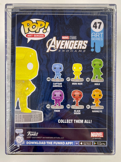 Marvel Funko Pop! - Iron Man (Yellow) #47 Infinity Saga Art Series In Hard Stack