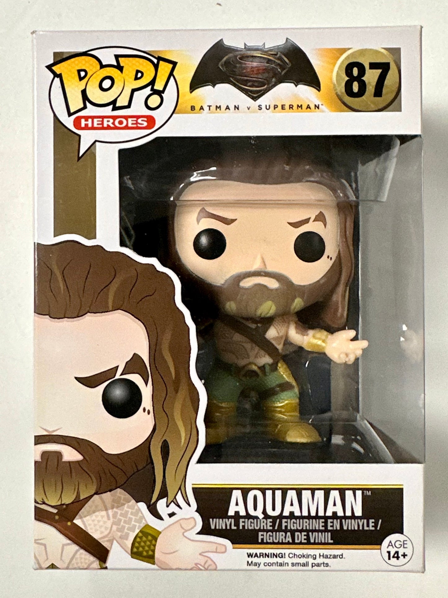 DC Funko Pop! - Aquaman #87 Batman V Superman 2015 Vaulted Jason Momoa
