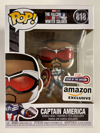 Marvel Funko Pop! - Sam Wilson Captain America #818 YOTS Amazon Exclusive