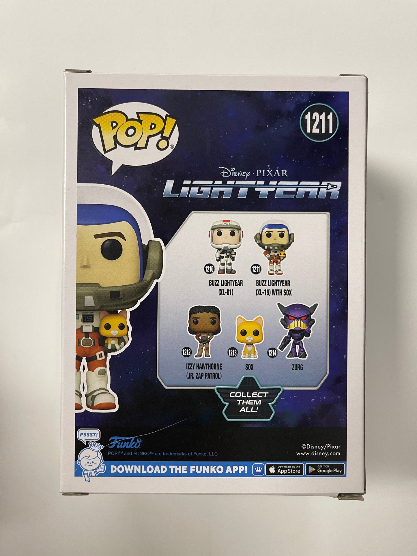 Disney Funko Pop! - Buzz Lightyear (XL-15) With Sox #1211 Pixar Lightyear 2022