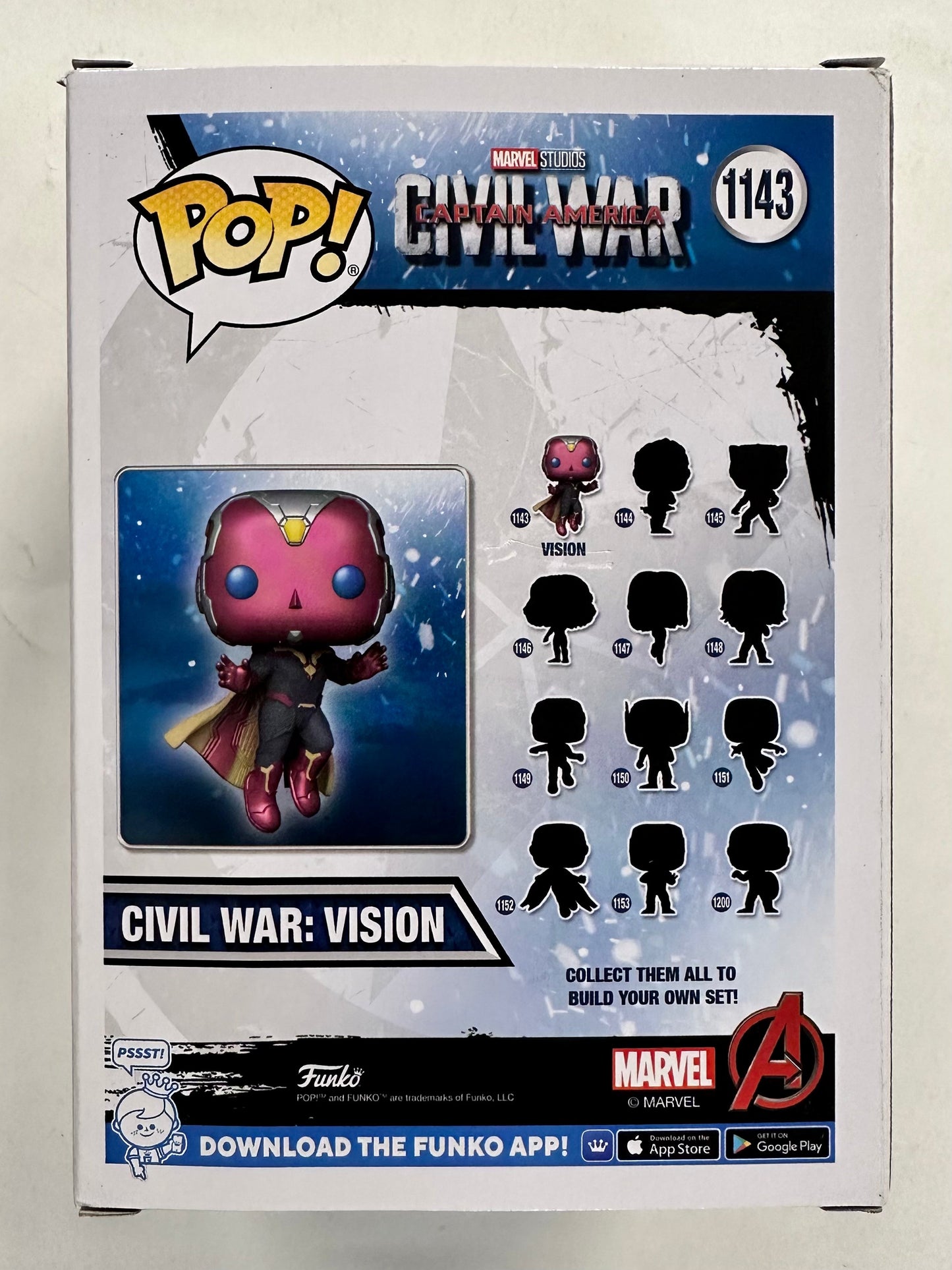 Marvel Funko Pop! - Vision #1143 Captain America Build A Scene 2023 Exclusive