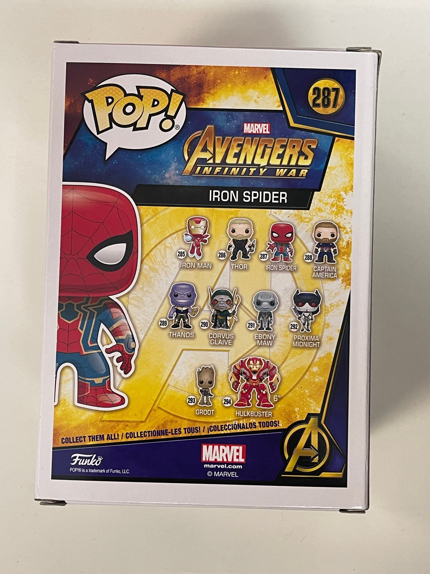 Marvel Funko Pop! - Iron Spider #287 Avengers Infinity War Spider-Man 2017