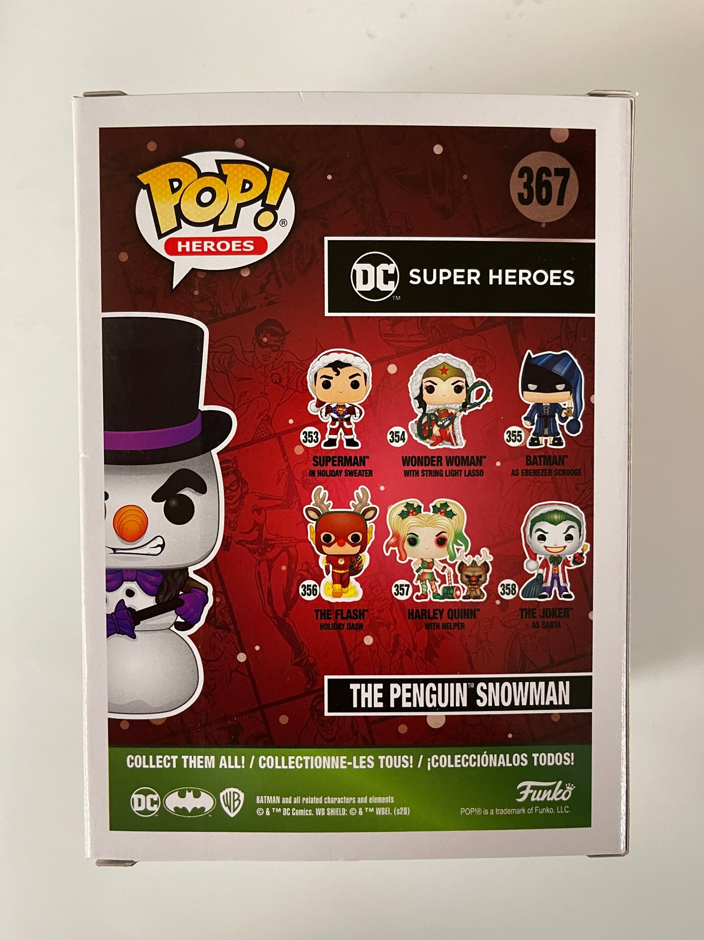 DC Funko Pop! - The Penguin Snowman #367 Hot Topic Holiday Vaulted Exclusive