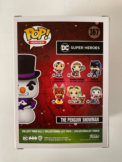 DC Funko Pop! - The Penguin Snowman #367 Hot Topic Holiday Vaulted Exclusive