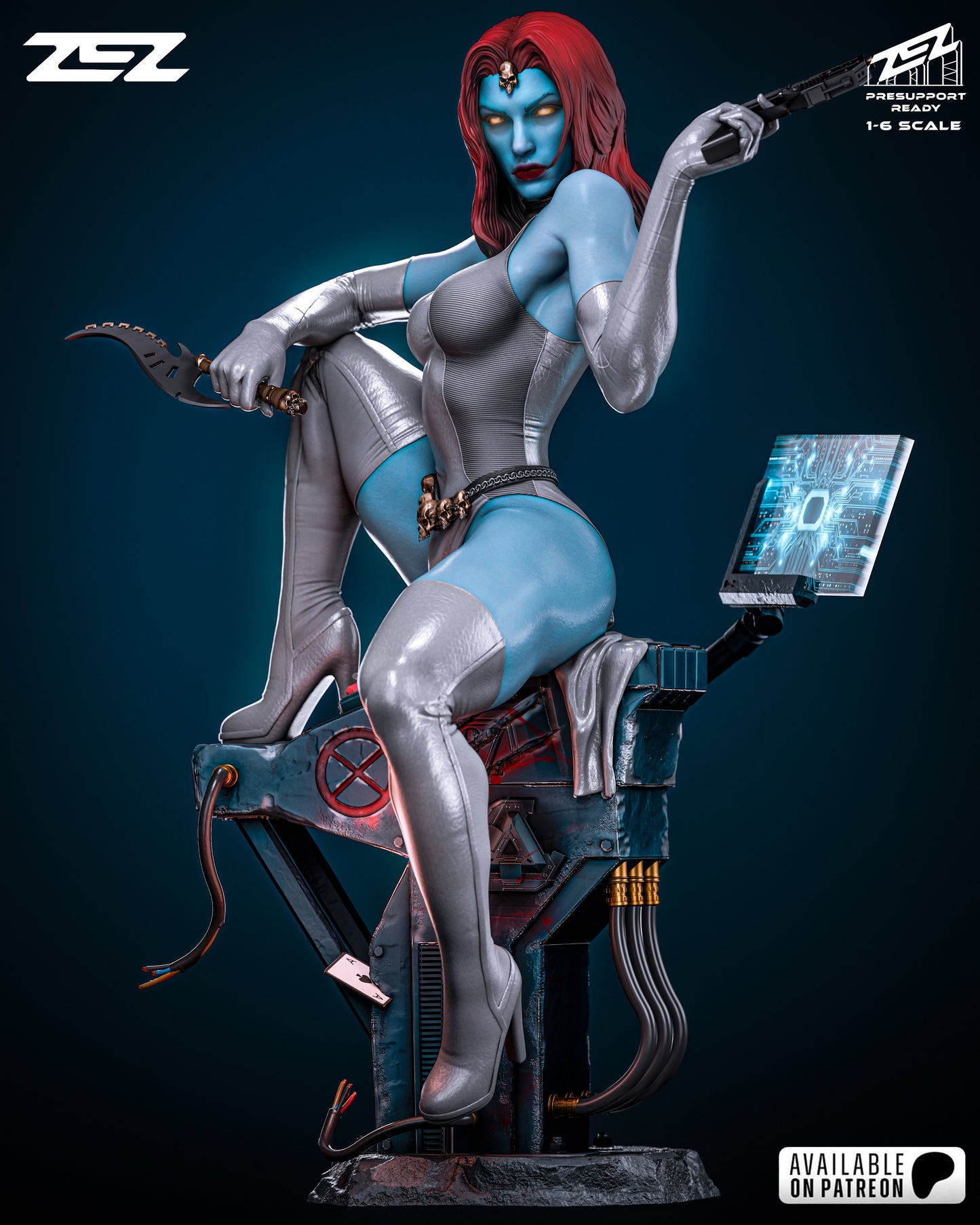 Marvel Comics Statue - Mystique (1:6 Scale & Bust)