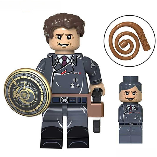 Indiana Jones Lego Custom Minifigure - Indiana Jones in Nazi suit disguise
