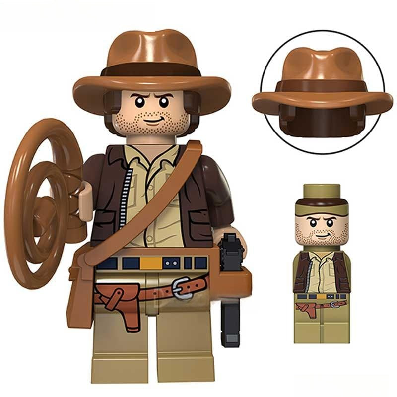 Indiana Jones Lego Custom Minifigure - Indiana Jones