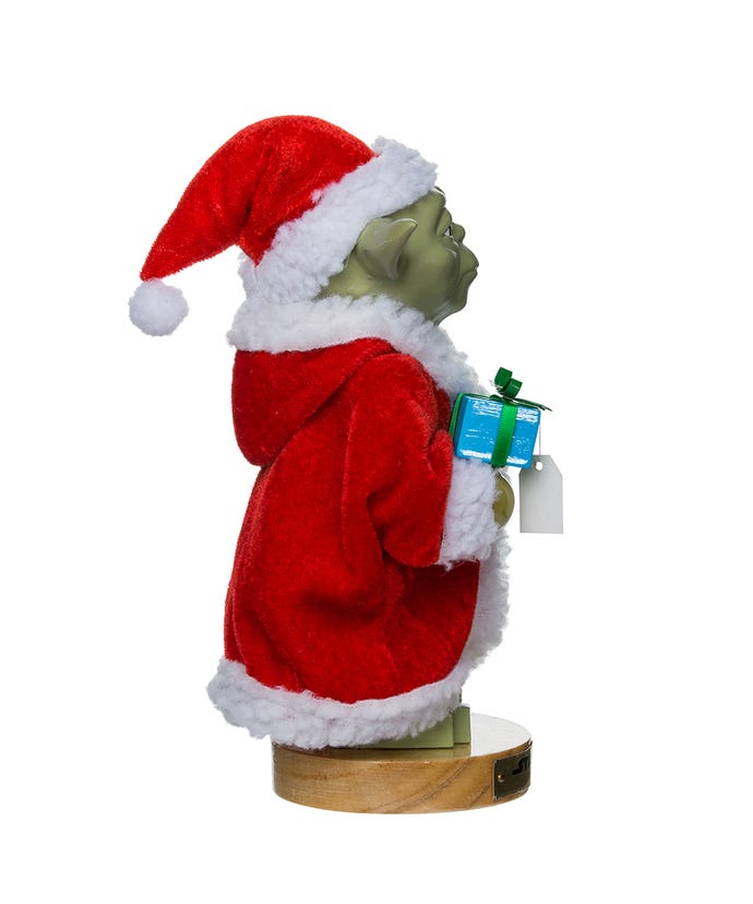 Star Wars Nutcracker - Jolly Yoda in Santa Robe