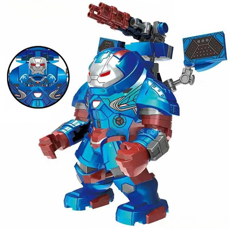 Marvel Lego Custom Minifigure - Iron Patriot Hulkbuster (Big Figure)