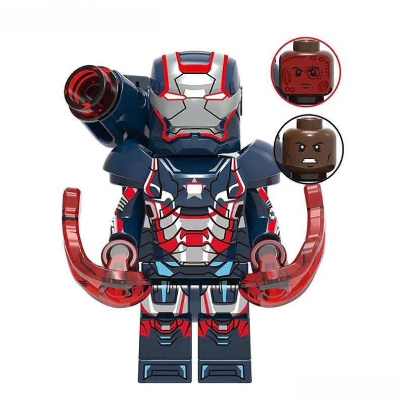 Marvel Lego Custom Minifigure - Iron Patriot James Rhodes 1