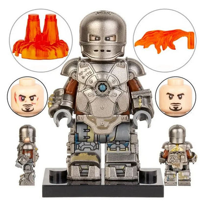 Marvel Lego Custom Minifigure - Iron Man Mark 1 Suit