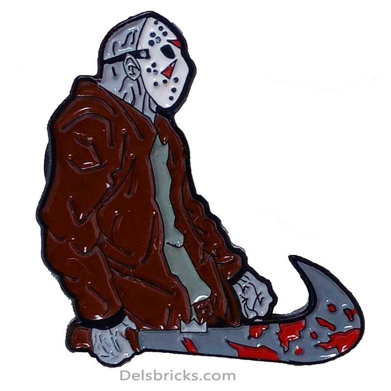 Movies Enamel Pins - Jason Voorhees with machete