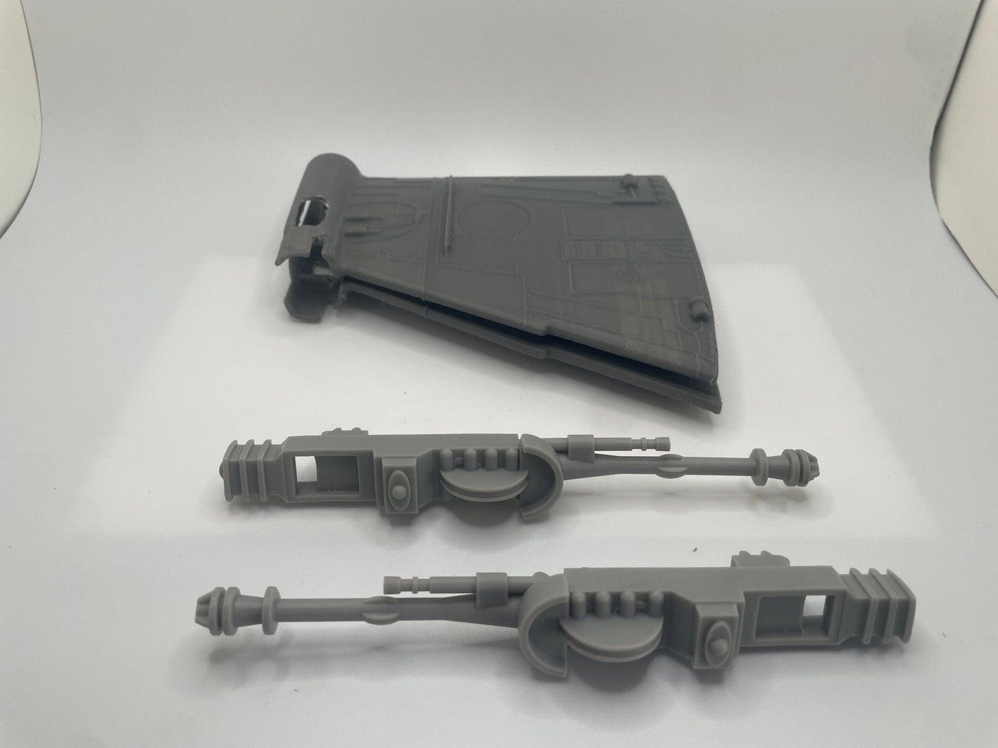Star Wars B-Wing fighter Top and Bottom & Cannons Set Repro Part Vintage Kenner