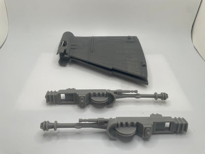 Star Wars B-Wing fighter Top and Bottom & Cannons Set Repro Part Vintage Kenner