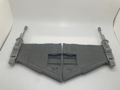 Star Wars B-Wing fighter Top and Bottom & Cannons Set Repro Part Vintage Kenner
