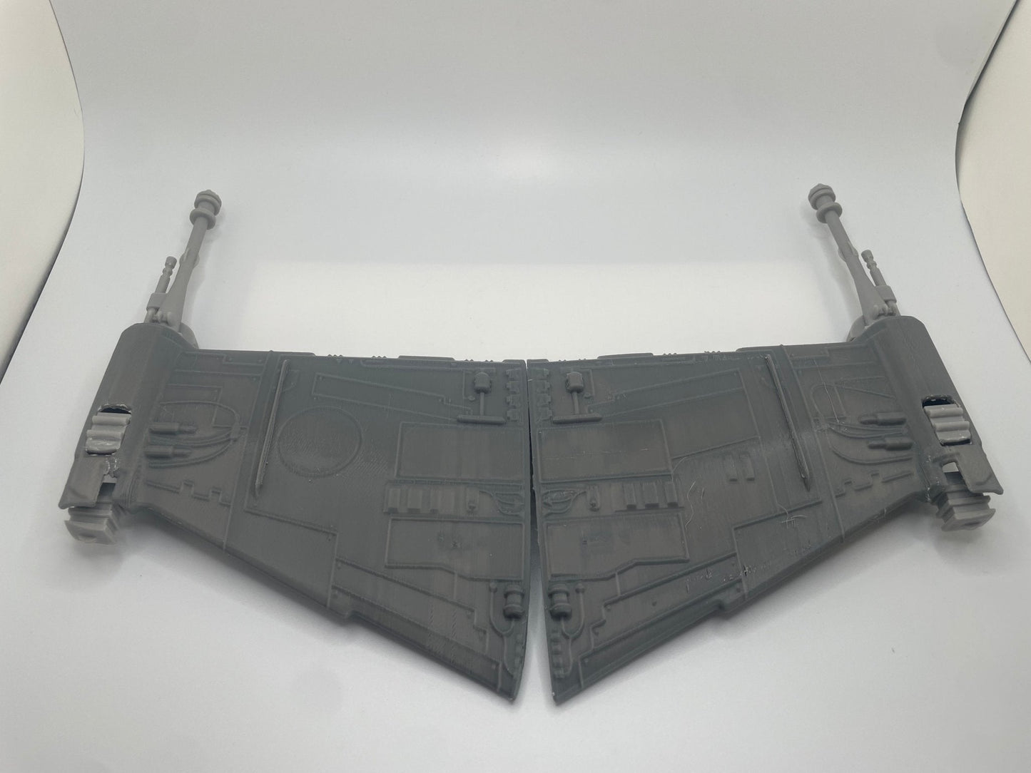 Star Wars B-Wing fighter Top and Bottom & Cannons Set Repro Part Vintage Kenner