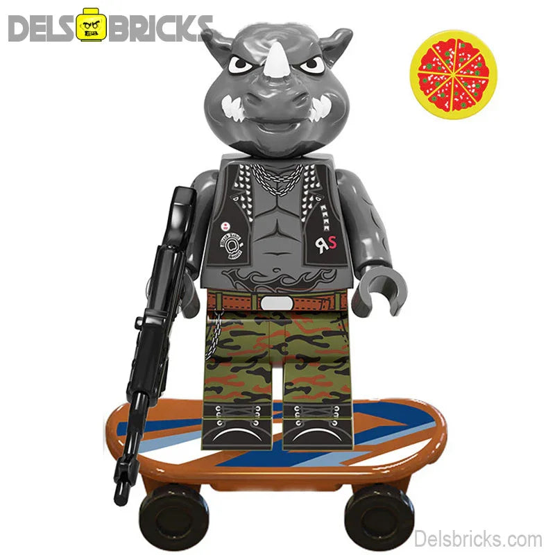 TMNT Lego Custom Minifigure - Rocksteady