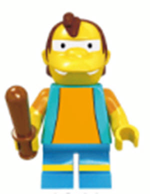 Simpsons Lego Custom Minifigure - Nelson Muntz