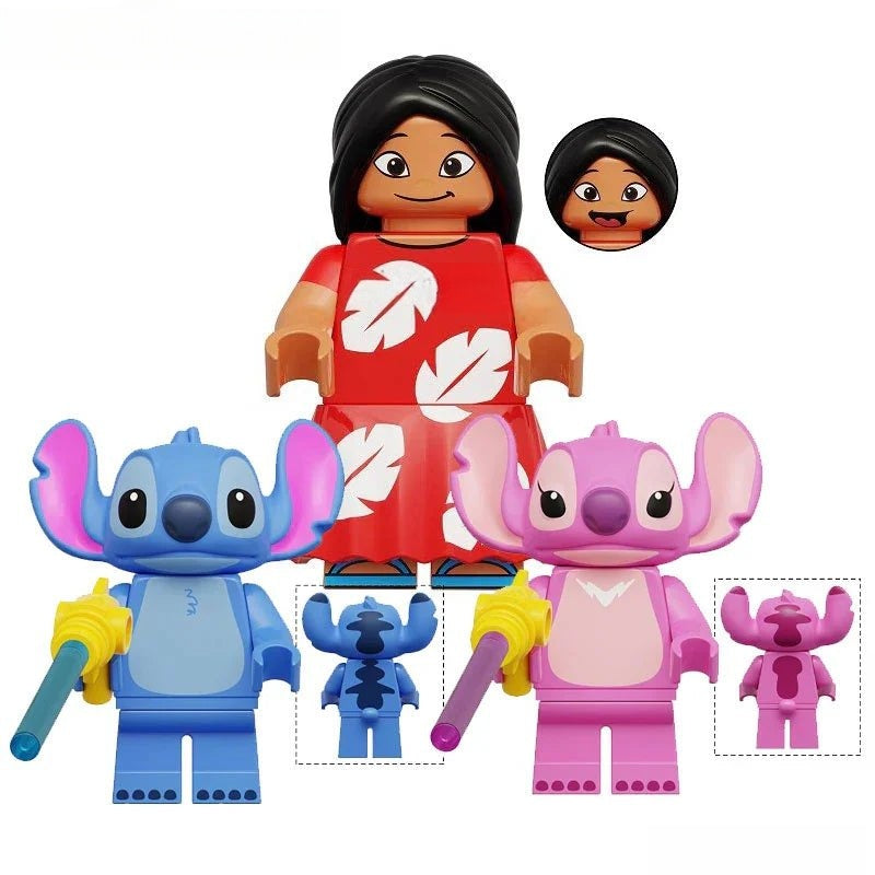 Disney Lego Custom Minifigure Set - Lilo & Stitch set of 3